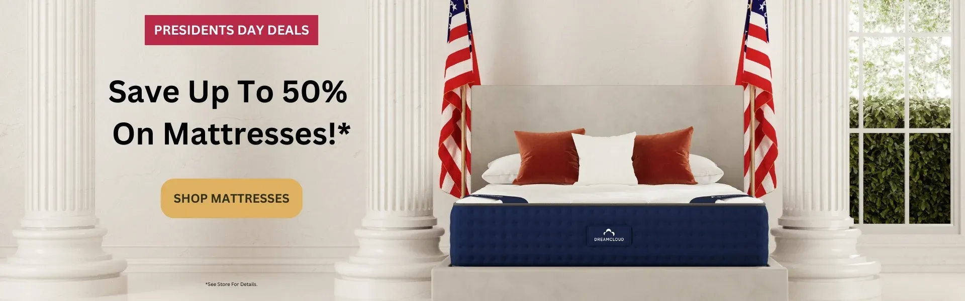 Save up to 50% off DreamCloud Mattresses!